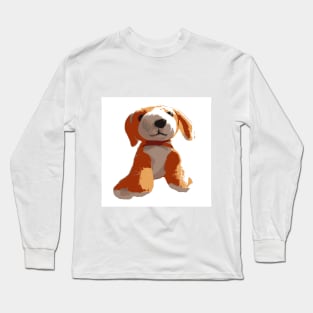 Children's toy dog. Puppy. Cheerful childhood Long Sleeve T-Shirt